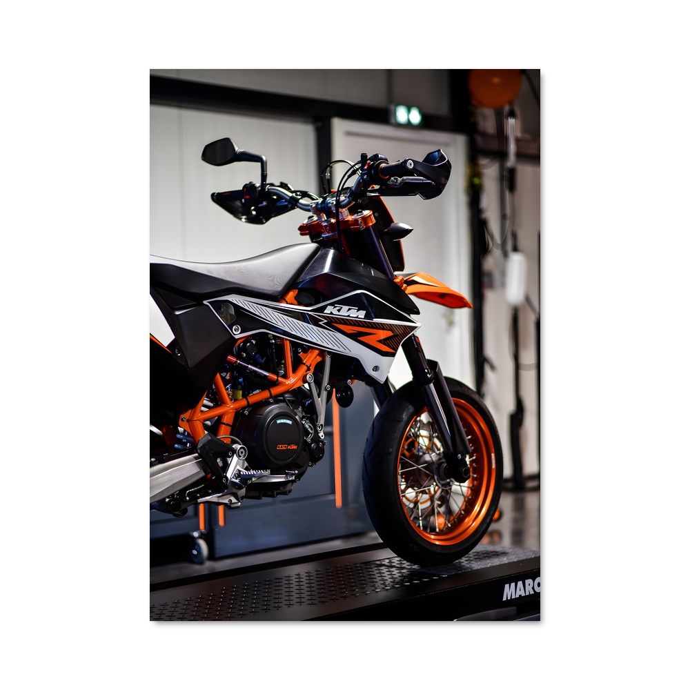 Poster Moto Garage – affiche KTM Moto